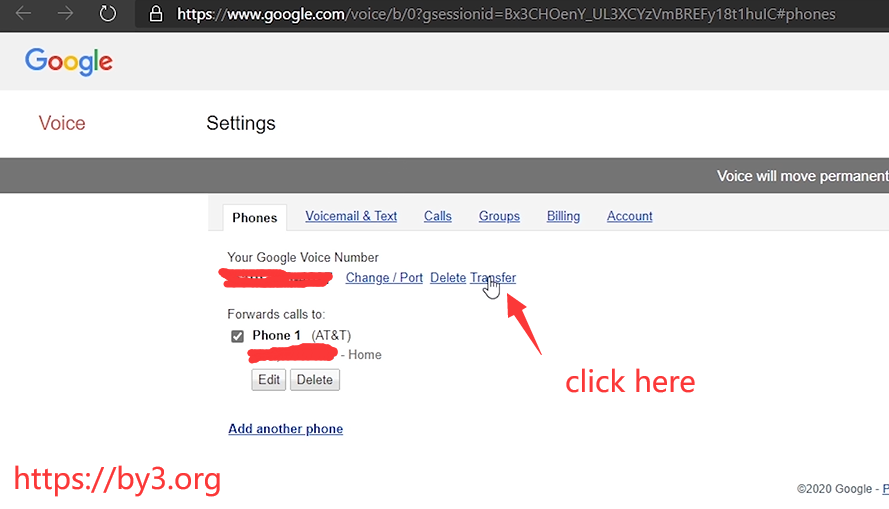 How to Transfer Google Voice Number to another Gmail? 4