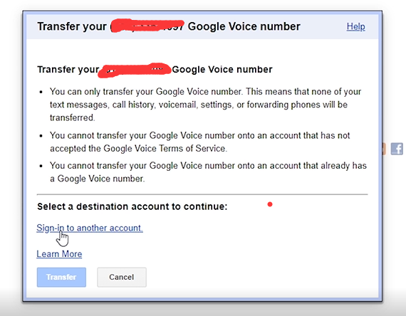 How to Transfer Google Voice Number to another Gmail? 52