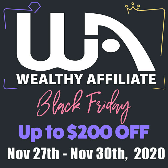 2020 Black Friday Cheapest Wealthy Affiliate 2