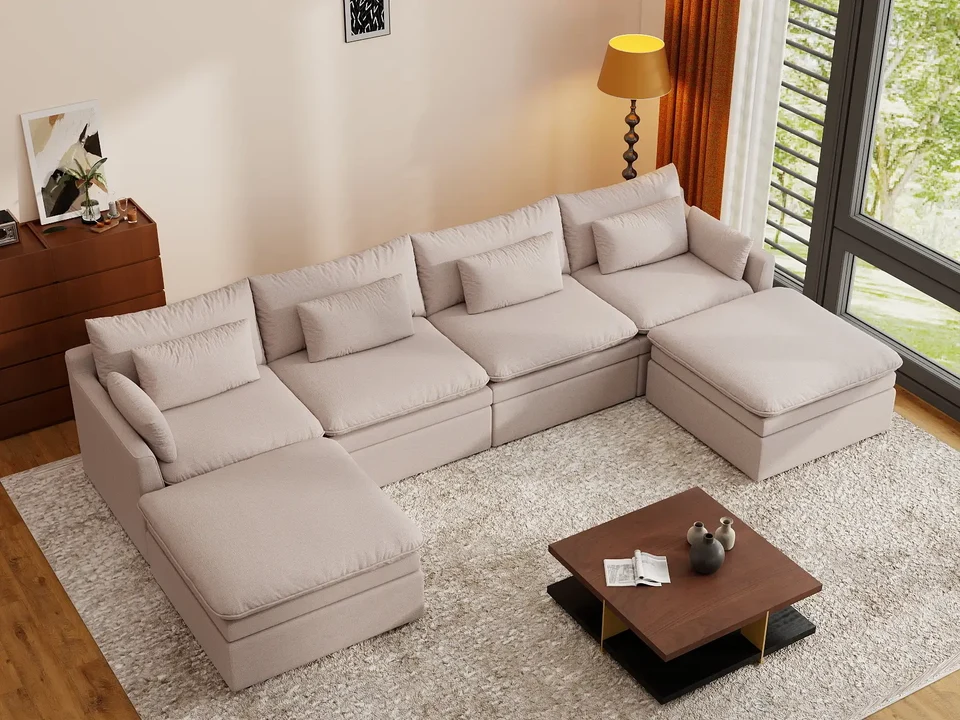 Deluxe Cloud 3-Seater L-Shaped Sectional Review: Ultimate Comfort & Smart Storage 5 Deluxe Cloud 3-Seater L-Shaped Sectional Review