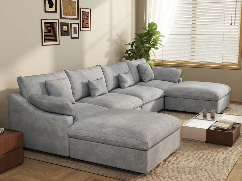 Deluxe Cloud 3-Seater L-Shaped Sectional Review: Ultimate Comfort & Smart Storage 2 Deluxe Cloud 3-Seater L-Shaped Sectional Review