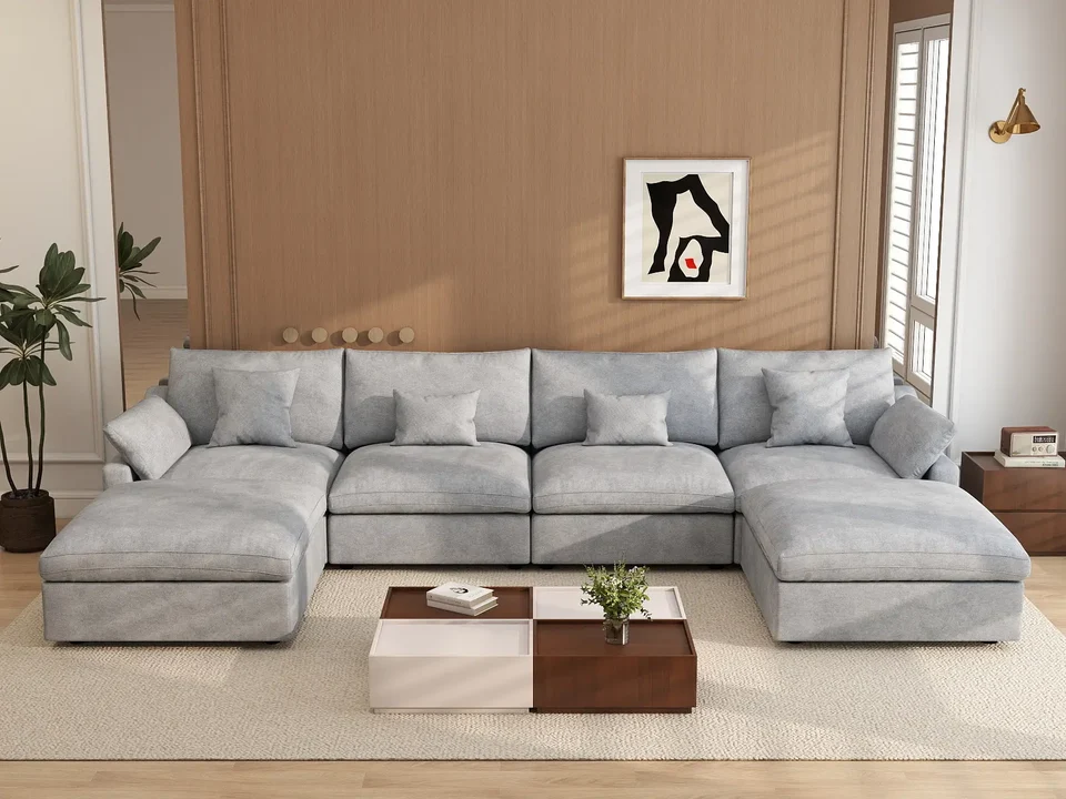Deluxe Cloud 3-Seater L-Shaped Sectional Review: Ultimate Comfort & Smart Storage 1 Deluxe Cloud 3-Seater L-Shaped Sectional Review