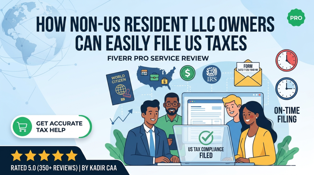 How Non-US Resident LLC Owners Can Easily File US Taxes